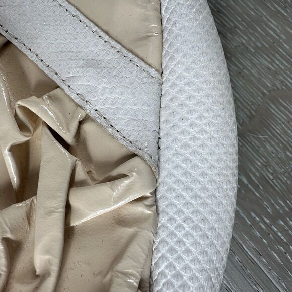 VTG Carlo Fiori Matelassé Handbag Italy Genuine Reptile Leather Original Tags - Picture 10 of 16